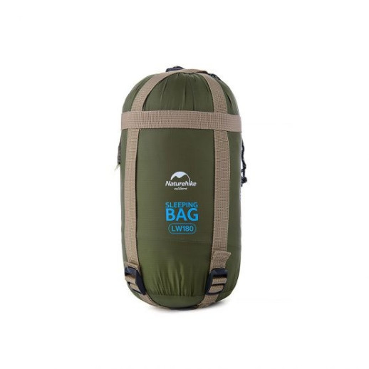 Спальник надлегкий Naturehike Ultra light LW 180 NH15S003-D, (20 ° C), P-P M, правий, темно-зелений