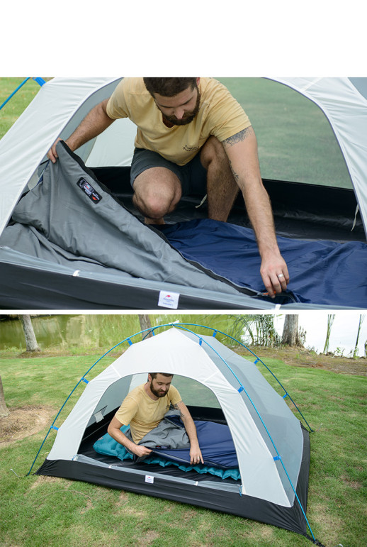 Спальник надлегкий Naturehike Ultra light LW 180 NH15S003-D, (20 ° C), P-P M, правий, темно-зелений