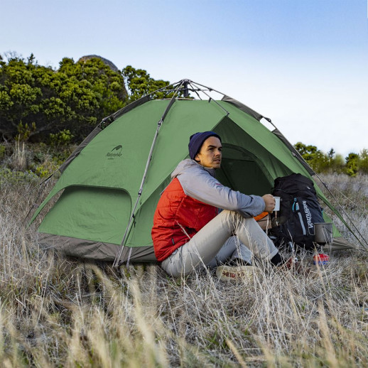 Намет чотиримісний автоматичний Naturehike NH21ZP008, темно-зелений