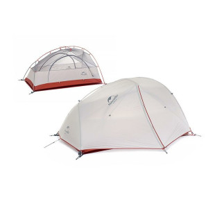 Намет Naturehike Star-River 2 Updated NH17T012-T, 20D надлегка двомісна з футпринтом, сіро-червоний