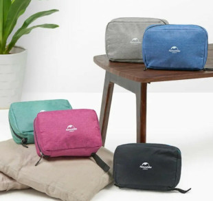 Несесер Сумка для туалетного приладдя Naturehike для сухого і вологого поділу s NH18X030-B вересковий сірий