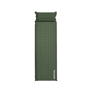 Килимок надувний із подушкою одномісний Naturehike CNK2550WS025, 30 мм, зелений