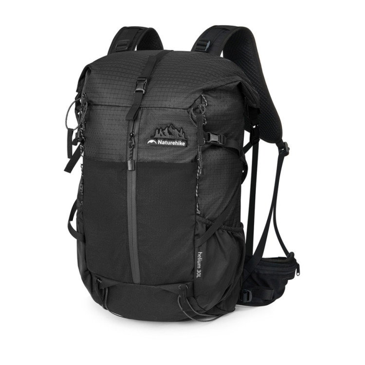 hilo16hiro様 Рюкзак туристичний Naturehike Helium CNK2300016, 30+5 л, чорний