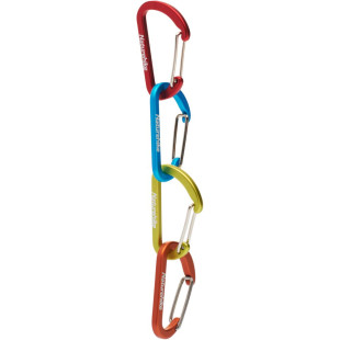 Карабін алюмінієвий Naturehike D-type NH15A004-h, 4 см, червоний (2 шт.)