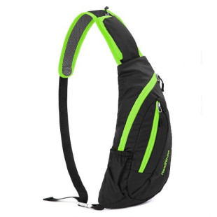 Рюкзак-сумка Naturehike Chest Bag 6 л black & green NH23X008-K