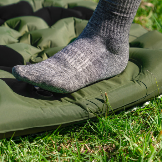 Матрац подвійний Naturehike CNK2550WS019, 65 мм, із вбудованою помпою, синій