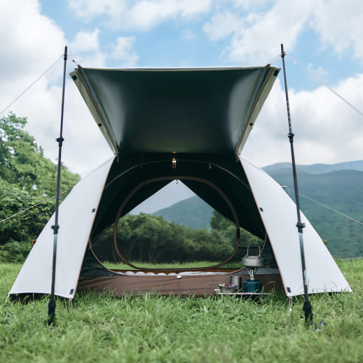 Намет тримісний Naturehike Greek Style CNK2300ZP024 світло-кавовий