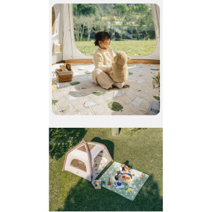 Килимок для пікніка Naturehike 210*240 CNK2350WS010, бежевий з котами