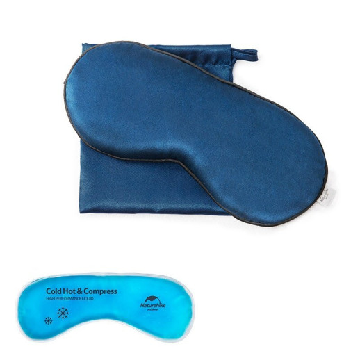 Маска для сну Naturehike Silk eye mask YZ-01 dark blue NH17Y101-Z