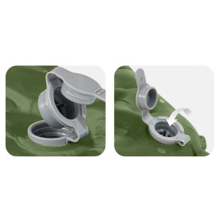 Матрац надувний надлегкий Naturehike CNK2450WS014, із мішком для надування, прямокутний зелений 186 см