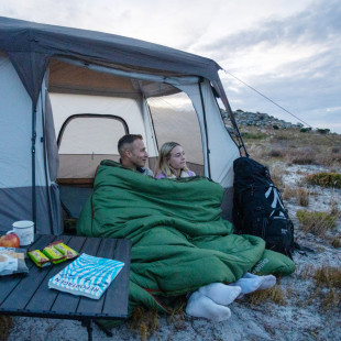 Спальний мішок двомісний із подушками Naturehike CNK2350WS019, зелений