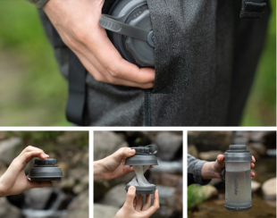 Фляга Naturehike TPU folding bottle 0.75 л NH20SJ014 серый