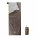 Спальник сверхлегкий Naturehike Summer LW180 NH21MSD09 левый, (15°C), p-p XL, коричневый