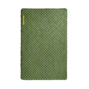 Матрас надувной сверхлегкий двухместный Naturehike CNK2450WS014, с мешком для надува, прямоугольный зеленый