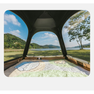 Палатка четырехместная с тентом автоматическая Naturehike Ango CNK2550WS010, коричневая