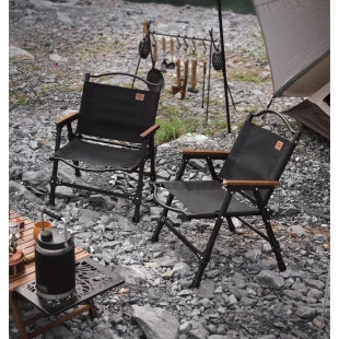 Крісло складане Naturehike CNK2350JJ015, алюміній, чорний (6927595753903)