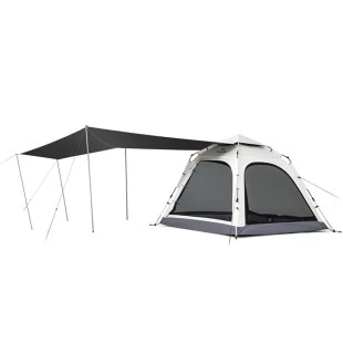 Палатка четырехместная с тентом автоматическая Naturehike Ango CNK2550WS010, серая
