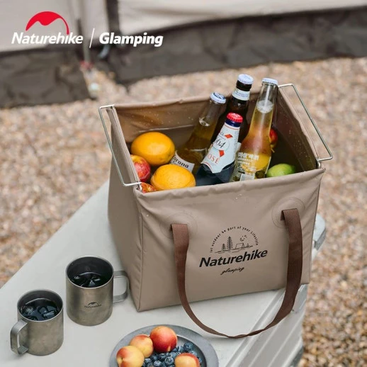 Складной контейнер для воды из ПВХ Naturehike CNH22SN002, 20л, темно-зеленый