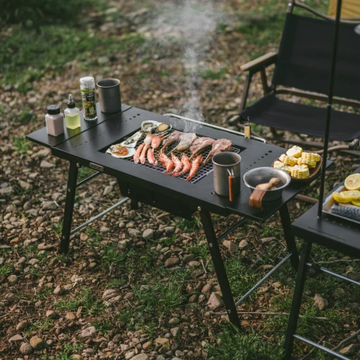 Стол для барбекю стальной Naturehike CNK2350CF018, черный