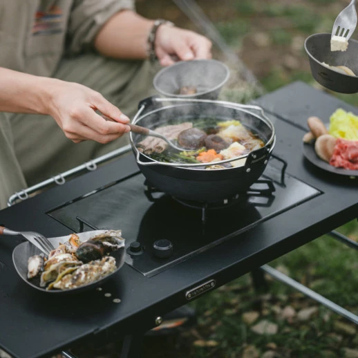Стол для барбекю стальной Naturehike CNK2350CF018, черный