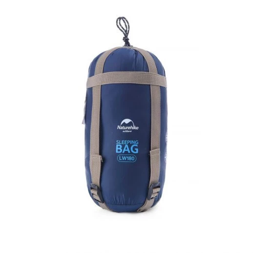 Спальник сверхлегкий Naturehike Ultra light LW 180 NH15S003-D, (20°C), p-p M, темно-голубой