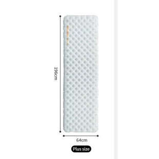 Матрас надувной одноместный UL Naturehike CNK2450WS012, 196*64, серый