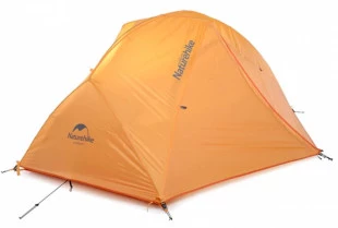 Палатка Naturehike Star-River 2 Updated NH17T012-T, 210T сверхлегкая двухместная с футпринтом, оранжевая