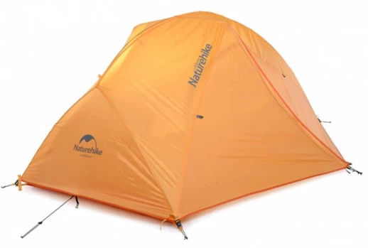 Палатка Naturehike Star-River 2 Updated NH17T012-T, 210T сверхлегкая двухместная с футпринтом, оранжевая