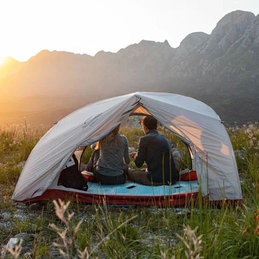 Палатка Naturehike Star-River 2 Updated NH17T012-T, 210T сверхлегкая двухместная с футпринтом, оранжевая