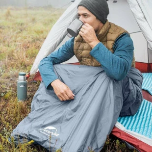 Спальник надлегкий Naturehike Lightweight Summer LW180 NH21MSD09, (15 ° C), P-P XL, зелений