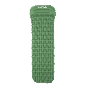 Коврик надувной с подушкой Naturehike FC-12 NH19Z003-P, 65 мм, зеленый