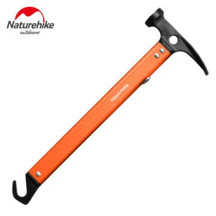 Молоток кемпинговый Naturehike NH15A010-I, алюминий, оранжевый