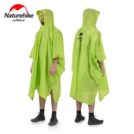 Пончо-дощовик 3 в 1 Naturehike NH17D002-m, 210T, зелений