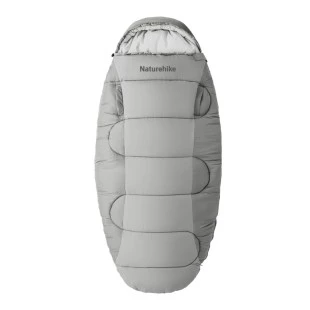 Спальный мешок овальный Naturehike PS200 CNK2350WS026, серый