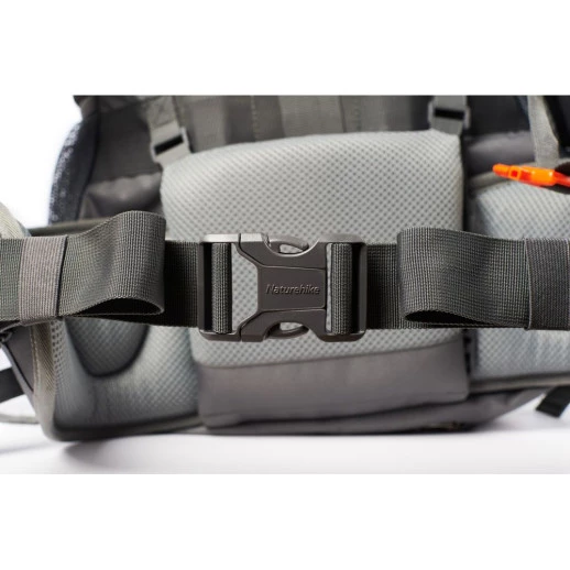 Рюкзак туристический Naturehike NH70B070-B, 70 л + 5 л, черно-серый