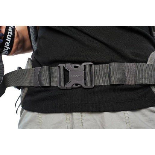 Рюкзак туристический Naturehike NH70B070-B, 70 л + 5 л, черно-серый