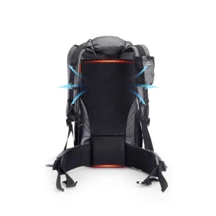 Рюкзак туристический Naturehike Rock NH20BB113, 40L + 5L, черный