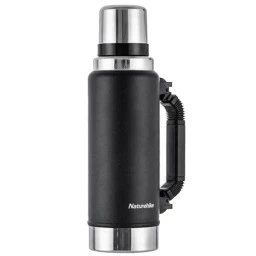 Термос с ручкой Naturehike Q-9H NH19SJ011, 304 сталь, 1.25 л, черный