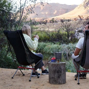 Крісло складане високе NaturehikeYL06 Alu Folding Moon Chair NH18Y060-Z, чорний
