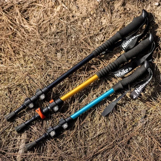 Трекинговая палка 3-секции Naturehike Men ST 01 6061 AL NH17D001-Z, алюминий, 1шт., оранжевая