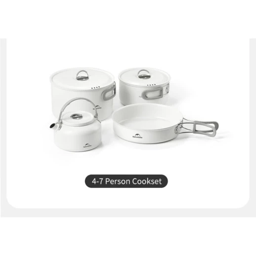 Кастрюля с керамическим антипригарным покрытием Naturehike CNK2450CF013, 3 л, алюминий
