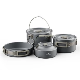 Сковорідка зі складаною ручкою Naturehike CNK2450CF010, 17,5 см, алюміній
