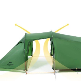 Намет Naturehike Opalus NH20ZP001, 210T, двомісний з футпринтом, Помаранчевий