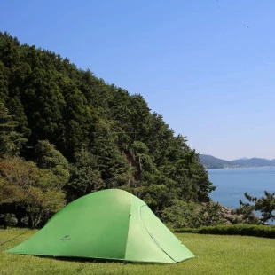 Намет Naturehike Cloud Up 3 Updated NH18T030-T, 210T, надлегка тримісна з футпринтом, зелений
