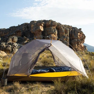 Намет Naturehike Mongar NH17T007-m, 20D надлегка двомісна з футпринтом, зелено-білий