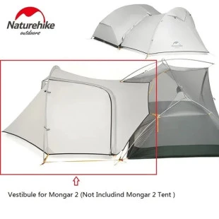 Намет Naturehike Mongar NH17T007-M, 20D надлегка двомісна з футпринтом, фіолетовий