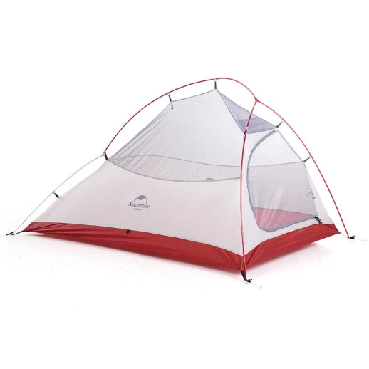 Палатка Naturehike Сloud Up 2 Updated NH17T001-T, 20D сверхлегкая двухместная с футпринтом, серый