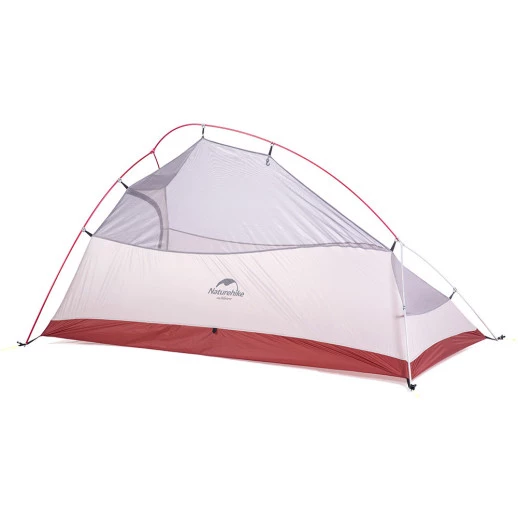 Палатка Naturehike Сloud Up 2 Updated NH17T001-T, 20D сверхлегкая двухместная с футпринтом, серый