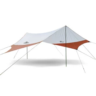 Тент кемпінговий Naturehike 210T polyester 4.0х3.5 м, 1,7 кг (NH16T012-S) зелений