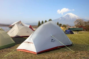 Намет Naturehike Сloud Up 2 Updated NH17T001-T, 210T надлегкий двомісний з футпринтом, помаранчевий